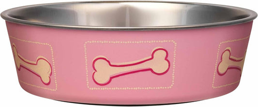 Loving Pets Coastal Bella Bowl for Dogs, Medium, Pink