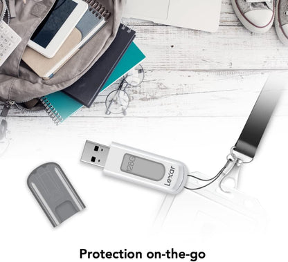 32GB (3-Pack) JumpDrive V100 Flash Drive, 100MB/s Read, USB 3.2 Gen 1
