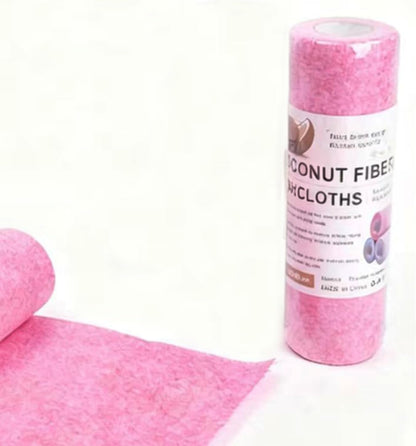 Coconut Fiber Dishcloth Roll, Reusable Kitchen Cleaning Cloths