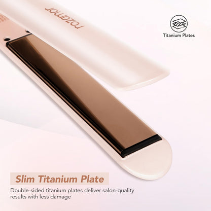 Titanium Flat Iron, 1 Inch Hair Straightener & Curler