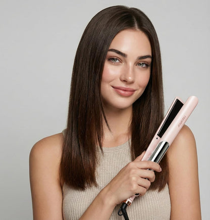 Titanium Flat Iron, 1 Inch Hair Straightener & Curler