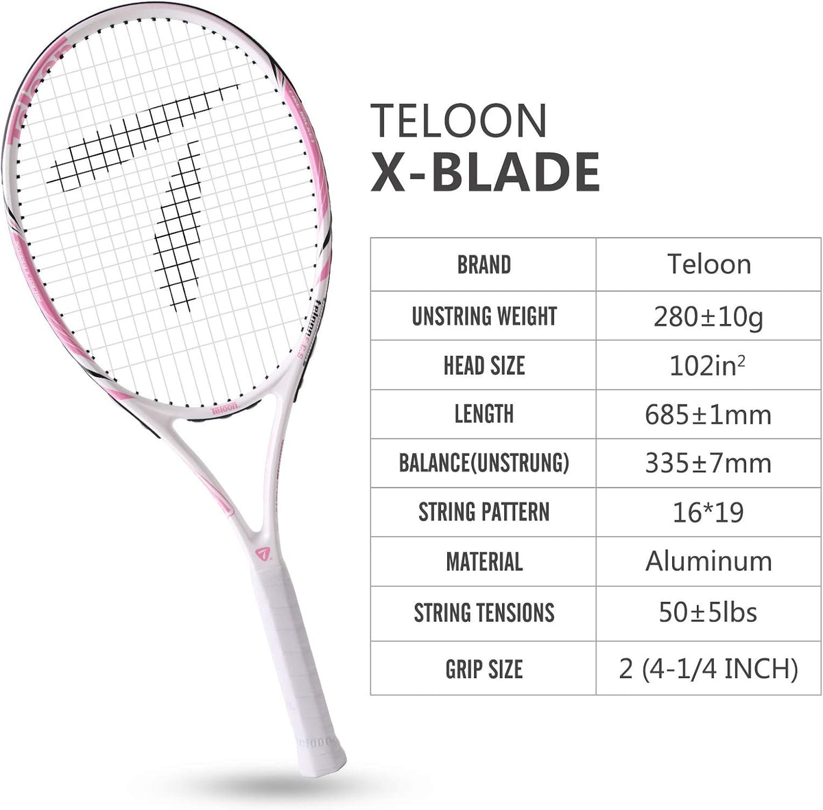 Recreational Adult Tennis Rackets-27 inch Tennis Racquet for Men and Women College Students Beginner Tennis Racket.