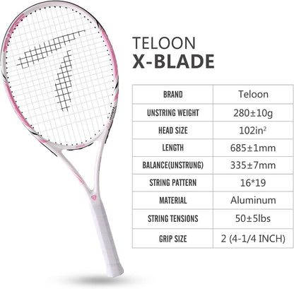 Recreational Adult Tennis Rackets-27 inch Tennis Racquet for Men and Women College Students Beginner Tennis Racket.