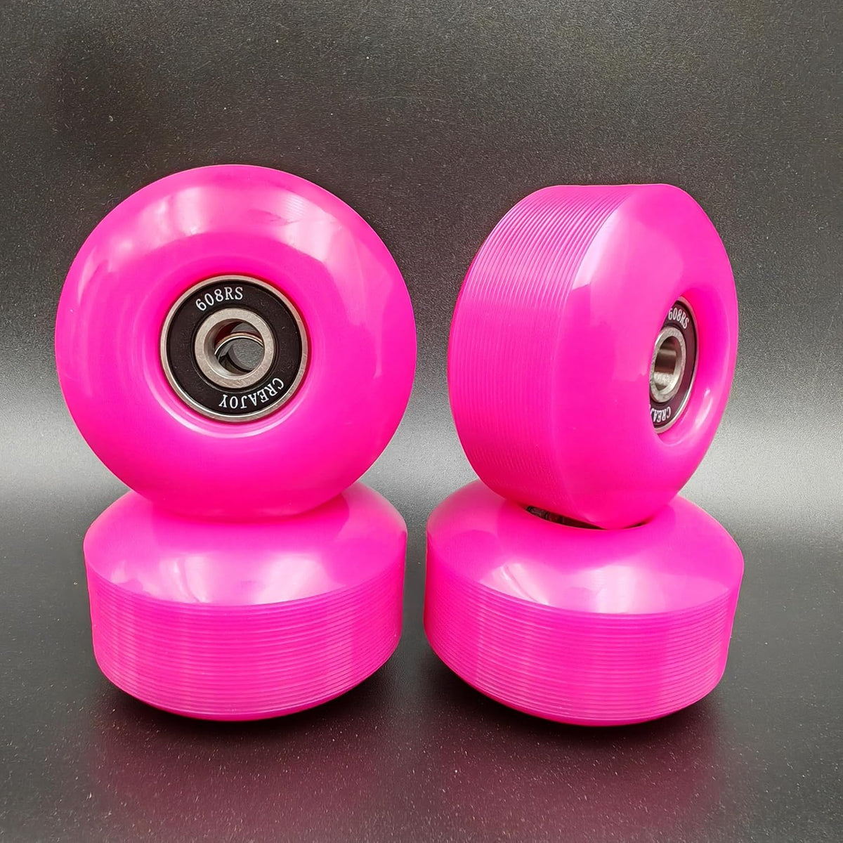 Skateboard Wheels 52mm 95A Set of 4 with Bearings