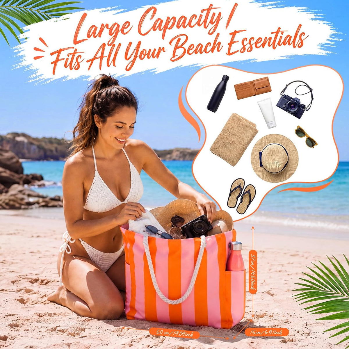 Large Beach Bag for Women
