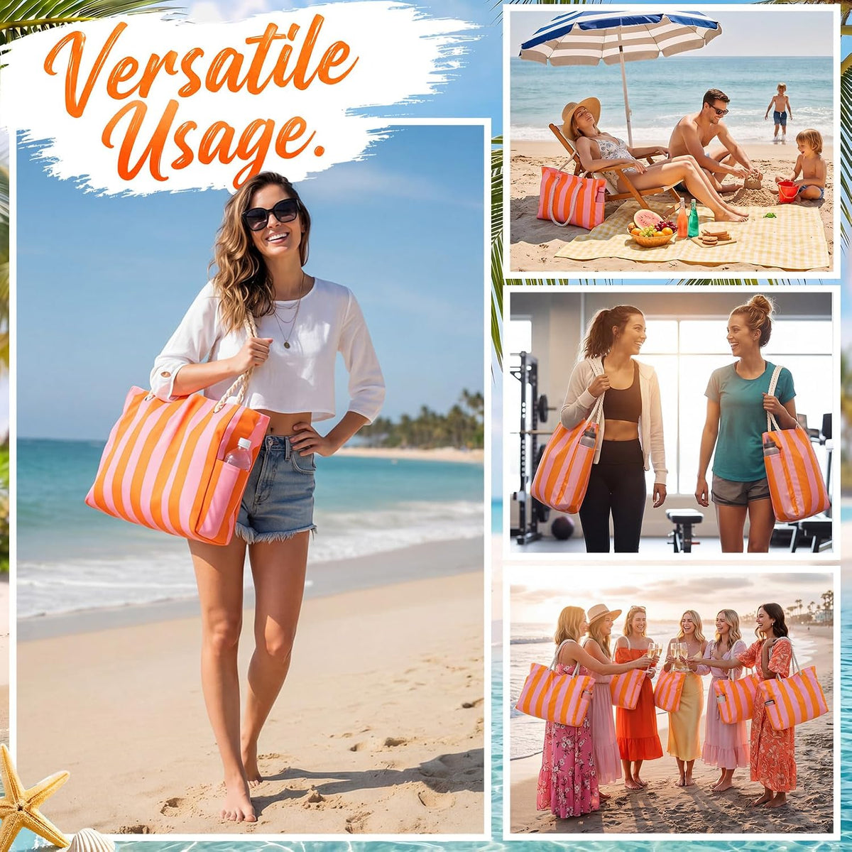 Large Beach Bag for Women