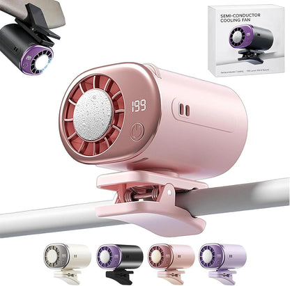 Clip On Air Conditioner Fan, 199 Speeds & 16°C Cooling (Pink)