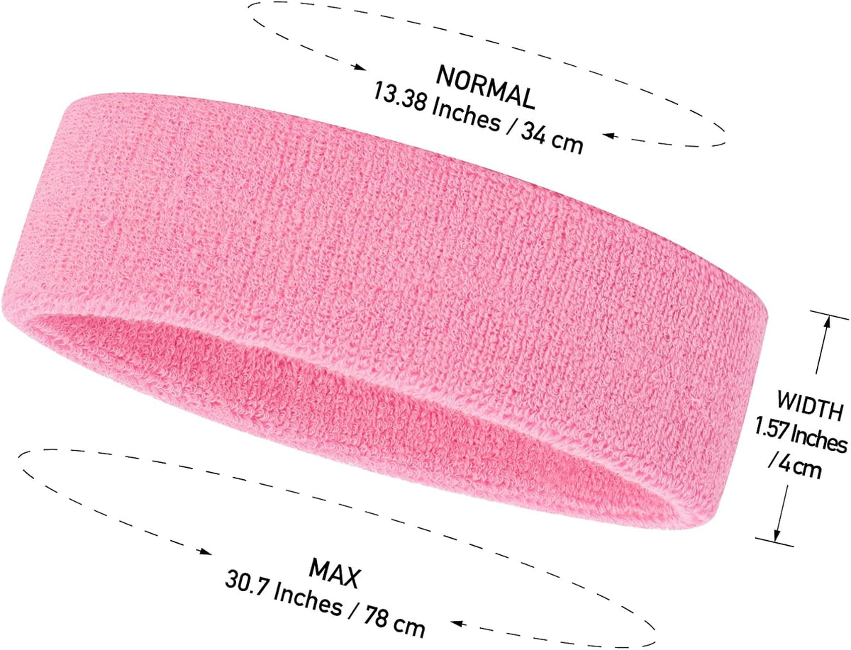 Kids Sweatbands Toddler Headband Wristband Set - Athletic Cotton Baby Sweat Band for Kids Youth Baby (1 Headband + 2 Wristbands)