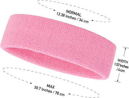 Kids Sweatbands Toddler Headband Wristband Set - Athletic Cotton Baby Sweat Band for Kids Youth Baby (1 Headband + 2 Wristbands)
