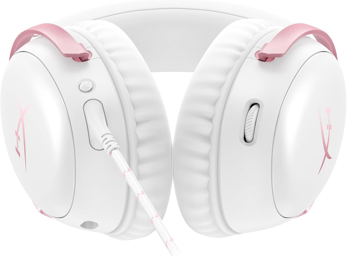 Cloud III – Wired Gaming Headset, PC, PS5, Xbox Series X|S, Angled 53mm Drivers, Memory Foam, Durable Frame, Ultra-Clear 10mm Mic, USB-C, USB-A, 3.5mm – Pink