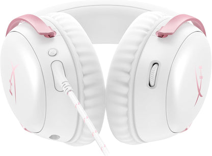 Cloud III – Wired Gaming Headset, PC, PS5, Xbox Series X|S, Angled 53mm Drivers, Memory Foam, Durable Frame, Ultra-Clear 10mm Mic, USB-C, USB-A, 3.5mm – Pink