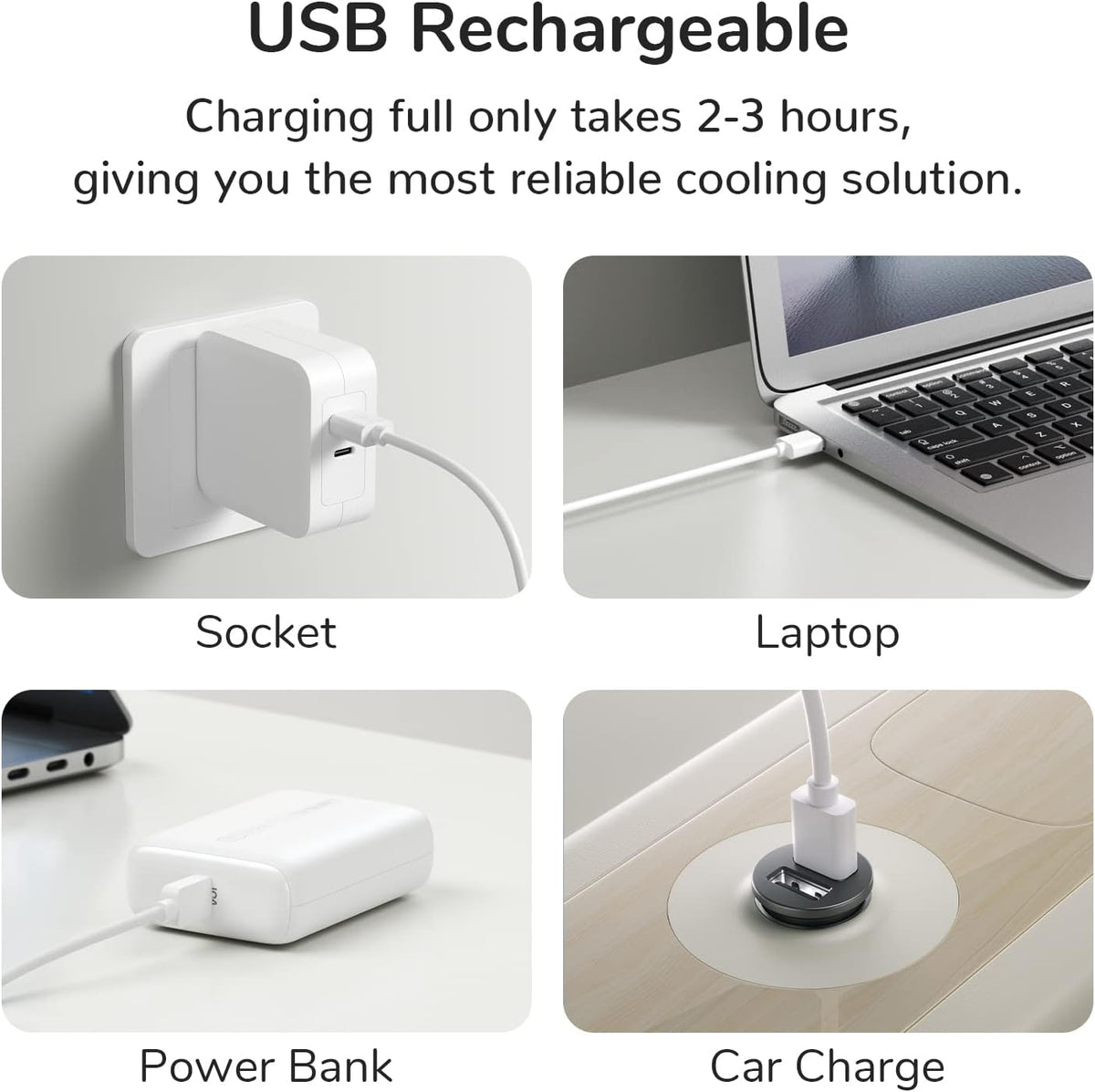 JISULIFE Handheld Mini Fan, Portable and Small with 3 Speeds