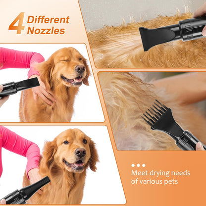 Dog Dryer for Pet Grooming,4.3HP/3200W Dog Hair Dryer,Pink