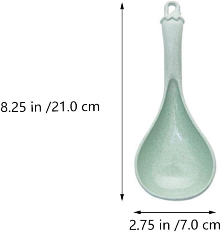 4pcs Long Handle Soup Spoons for Porridge and Dessert