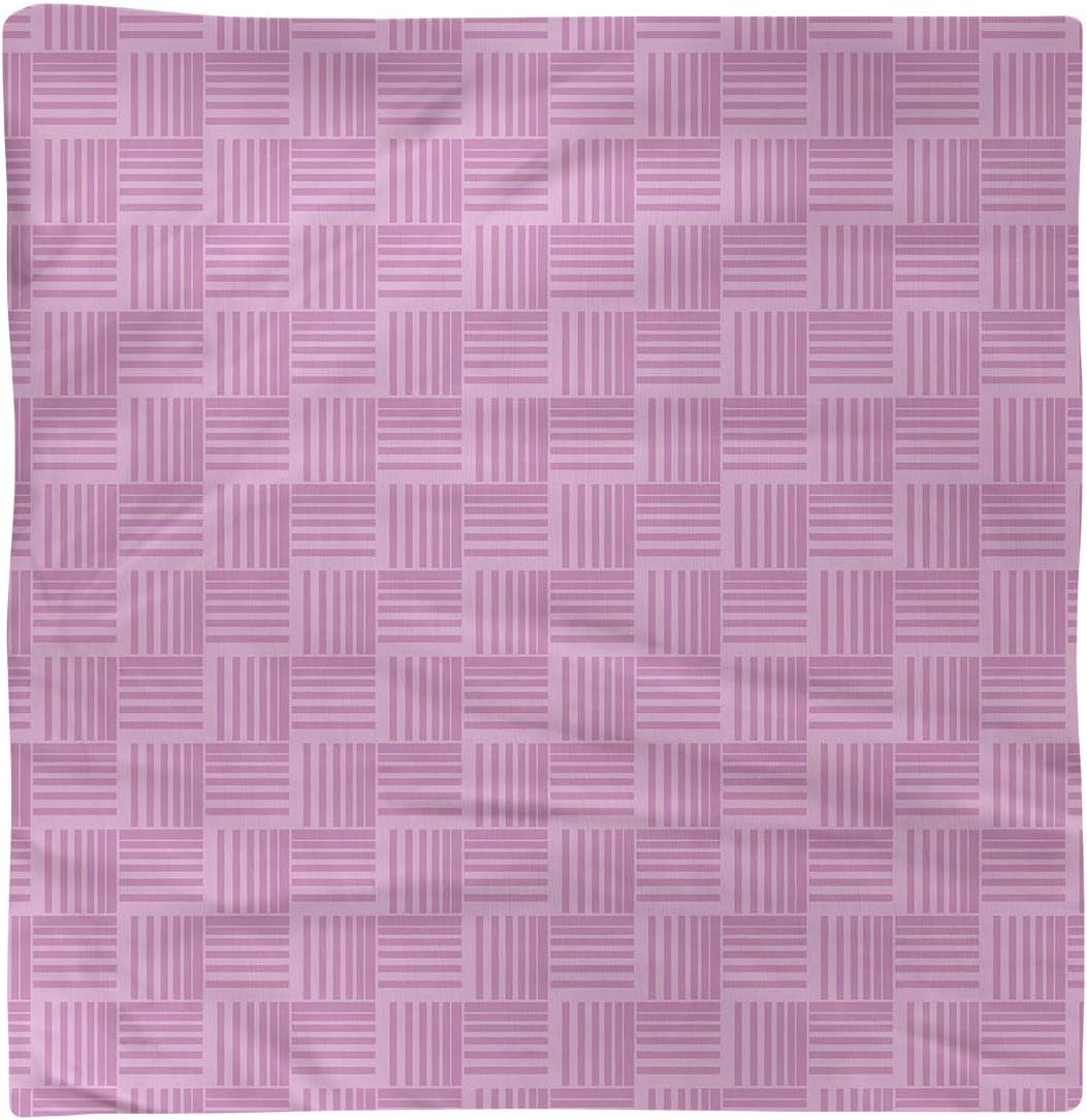 Dana Strider Monochrome Basketweave Stripes Dinner Napkin, 10 x 10, Pink