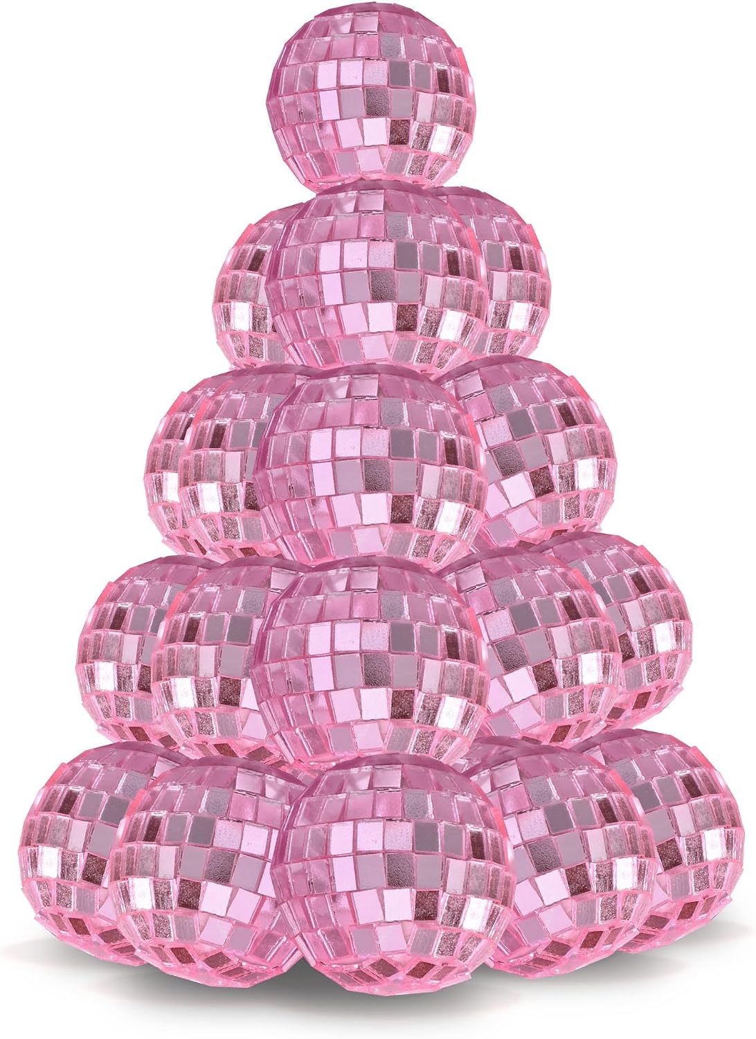 20PCS 1.6" Small Disco Ball Mirror Mini Hanging Glass Decoration