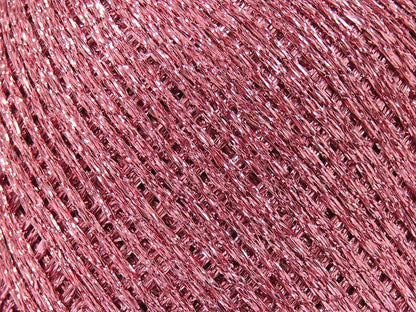 Pink Shimmer Ribbon Floss - Metallic Braided Flat Ribbon 25gr 174yd