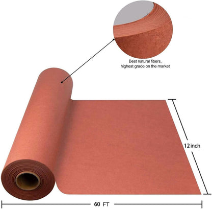 Pink Butcher Paper Roll, 12 Inch x 60 Feet, Unwaxed, Bleach Free, Perfect for Smoking Meat, Brisket, Crawfish Boil, or Table Runner