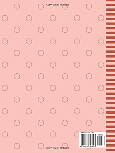 Family Recipes For My Granddaughter: 8.5x11 Extra Large Blank Recipe Book / Log 160 Meals In Your Own DIY Cookbook / Pastel Peach Minimalist Decor / ... / Cooking Diary To Write In With Lined Sheets