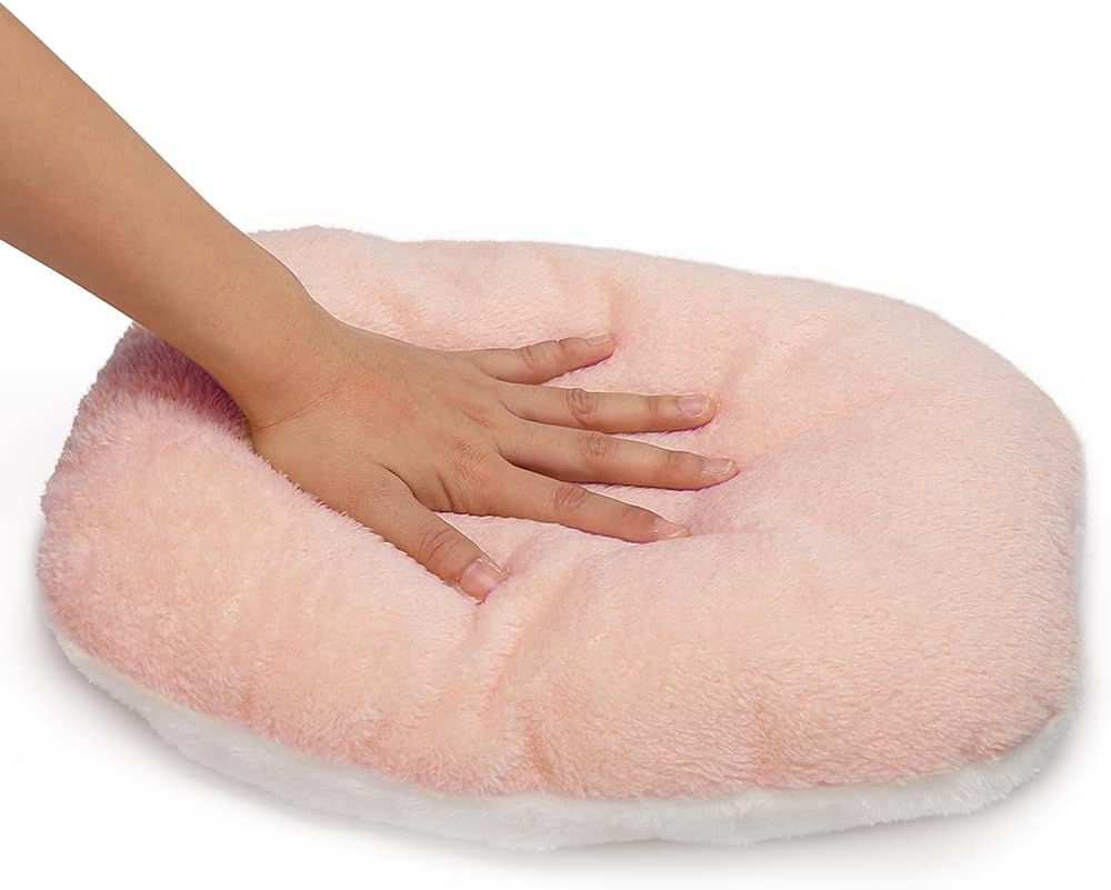 Bearded Dragn Rat Mat Fleece Soft Guinea Pig Bed Warm Mat Squirrel Sleeping Bed Cotton Mat Animal Winter Small Animal Cage(Pink)