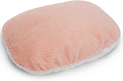 Bearded Dragn Rat Mat Fleece Soft Guinea Pig Bed Warm Mat Squirrel Sleeping Bed Cotton Mat Animal Winter Small Animal Cage(Pink)