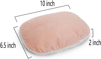 Bearded Dragn Rat Mat Fleece Soft Guinea Pig Bed Warm Mat Squirrel Sleeping Bed Cotton Mat Animal Winter Small Animal Cage(Pink)