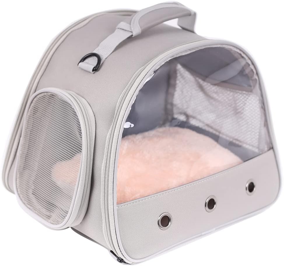 Bearded Dragn Rat Mat Fleece Soft Guinea Pig Bed Warm Mat Squirrel Sleeping Bed Cotton Mat Animal Winter Small Animal Cage(Pink)