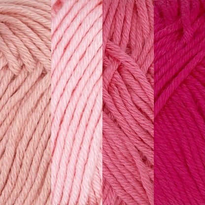 JubileeYarn Bamboo Cotton Sport Yarn - Shades of Pink - 4 Skeins