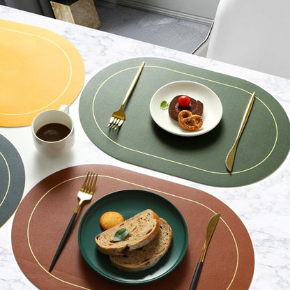 Reversible Oval Placemats Set of 6 - Washable Double Color Table Mats for Dining, Kitchen, Parties & Outdoor Use (Mint Green) Light Pink 6 Pack