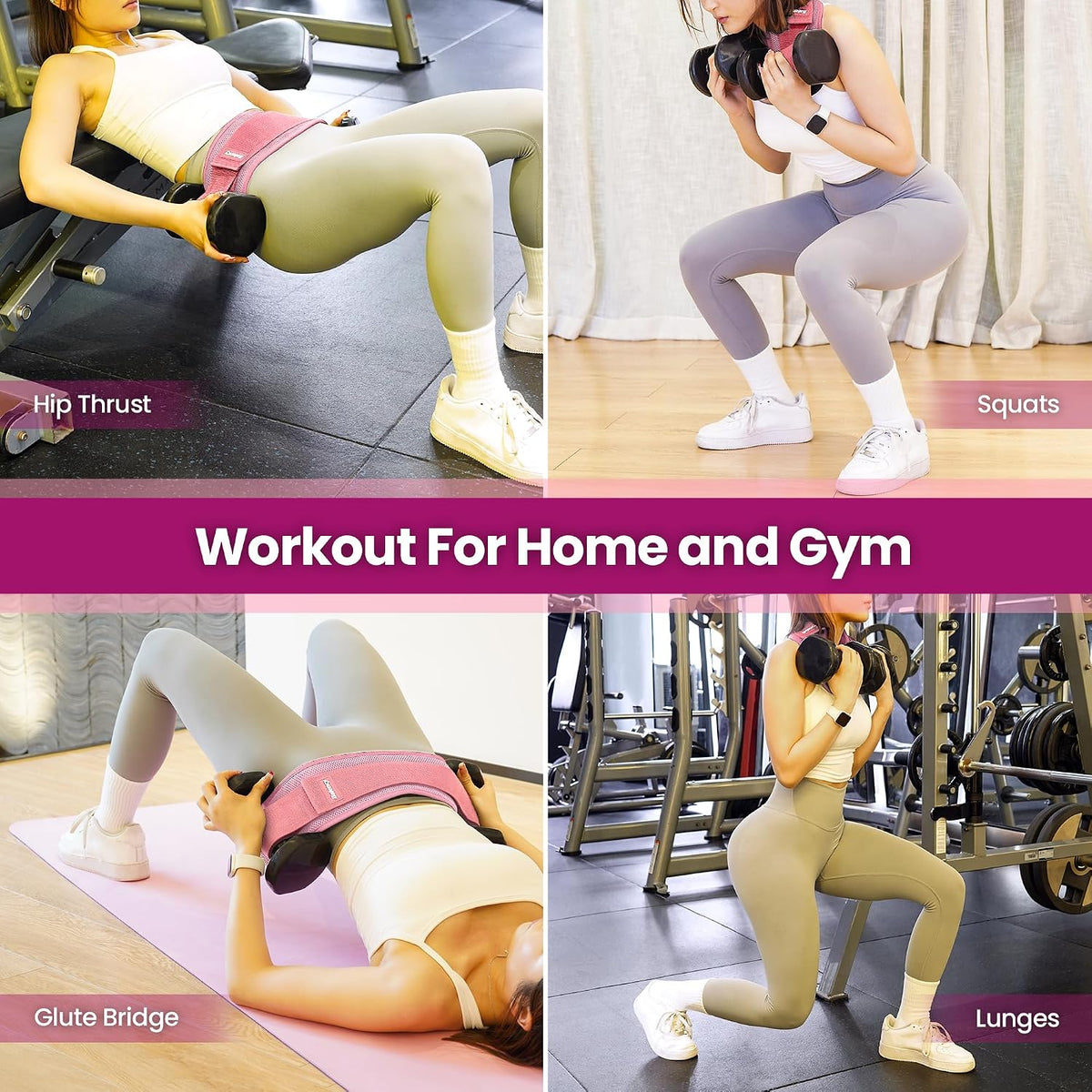 Hip Thrust Belt, Hip Thrust Belt for Dumbbells Heavy