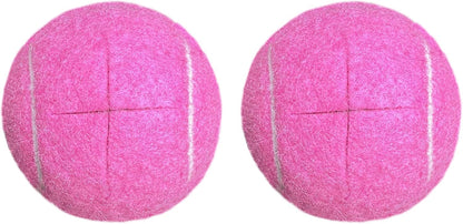 2 Pack Precut Tennis Balls for Walkers, Heavy Duty Glide Balls for Walkers & Furniture Legs - Universal Floor Protectors, Long Lasting & Easy Installation