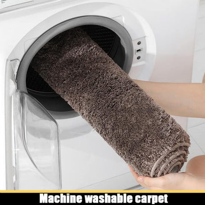 Bathroom Rugs Ultra Soft Shaggy and Absorbent Luxury Bath Mat Non Slip Carpet Mats for Tubs Toilet Showers Machine Washable Small Bathmat Doormat Solid 20" X 31" Light Pink