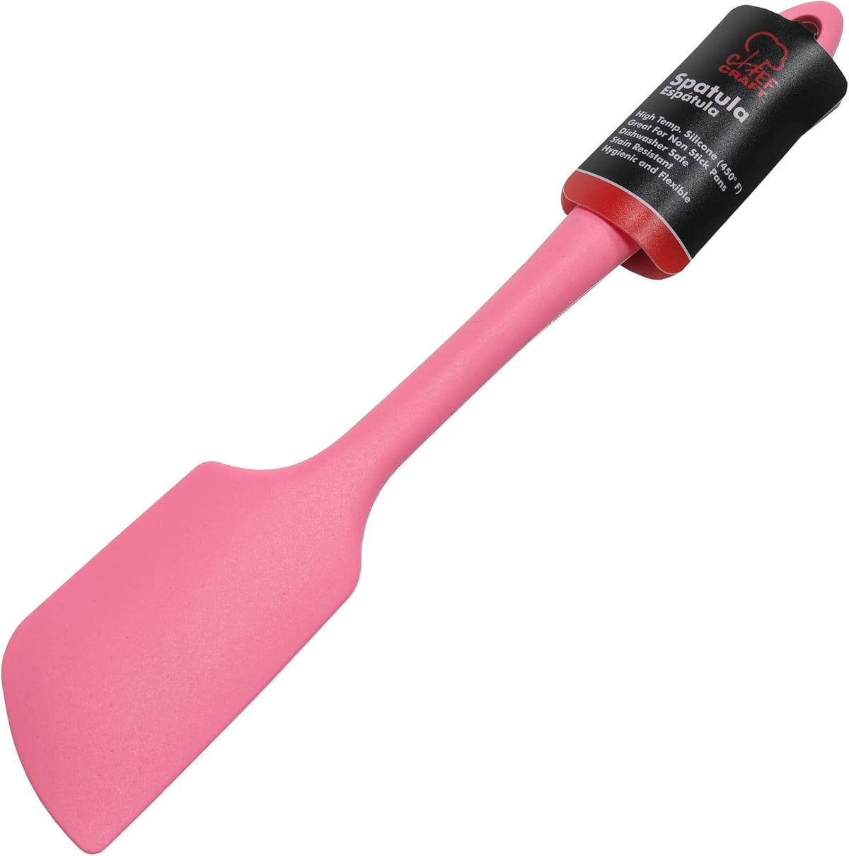 Premium Silicone Angled Spatula, 11 inch, Pink