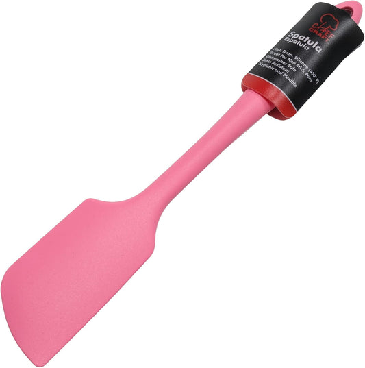 Premium Silicone Angled Spatula, 11 inch, Pink