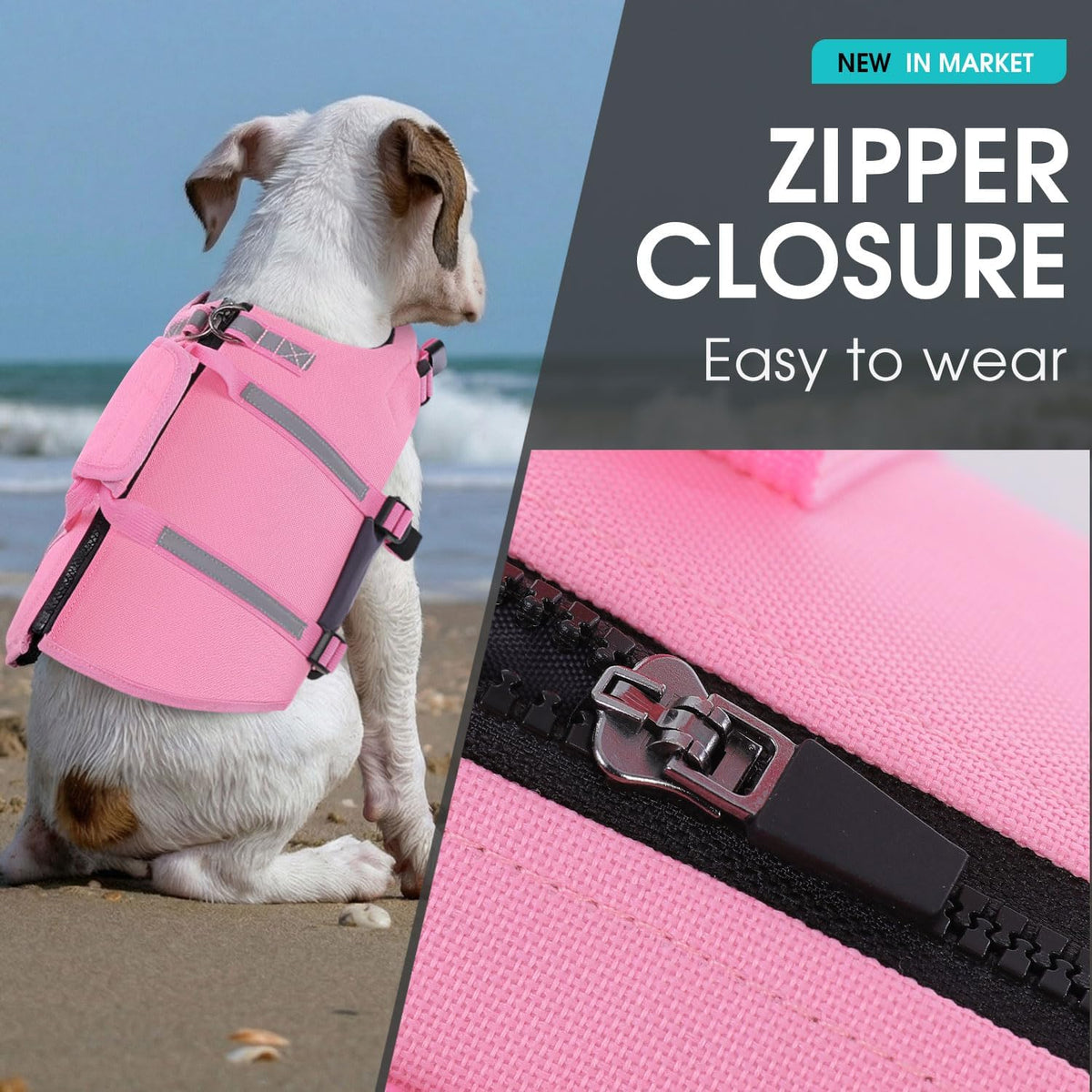 Dog Life Vest for Swimming, Dog Life Jacket for Large Dogs