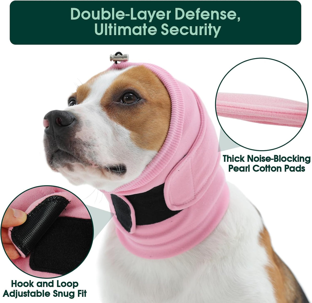 Dog Ear Muffs Noise Protection, Ear Wrap for Dogs Noise Cancelling