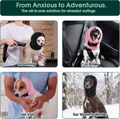 Dog Ear Muffs Noise Protection, Ear Wrap for Dogs Noise Cancelling
