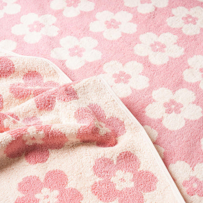 Pink Bath Towels - Set of 2 Made Cotton 27x55 Inches Highly Absorbent for Bathroom (BloomLux)