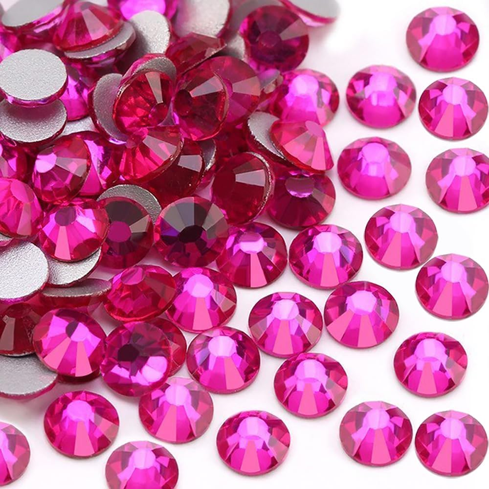 Crystal Flatback Rhinestones Gems for Crafts 3.2mm SS12, Peach
