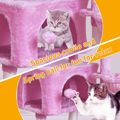 Cat Tree Cat Tower Condo Pet Activity Center Sisal Scratching Post
