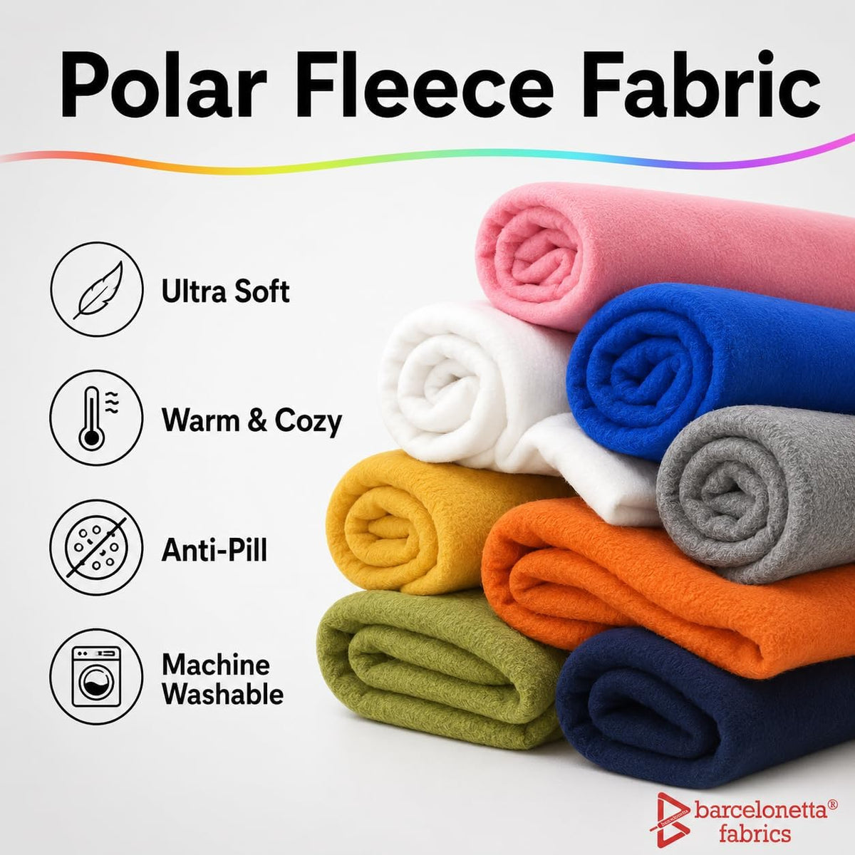 Fleece Fabric | Blanket Fabric | 36"X60" | Polar Fleece | Soft, Plush, Anti-Pill | Poncho, Pillow Cover, PJ Pants, Cushion, Liners, Eye Mask (Pink, 1 Yard)