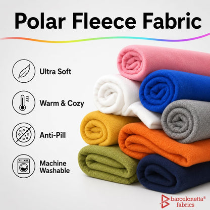 Fleece Fabric | Blanket Fabric | 36"X60" | Polar Fleece | Soft, Plush, Anti-Pill | Poncho, Pillow Cover, PJ Pants, Cushion, Liners, Eye Mask (Pink, 1 Yard)