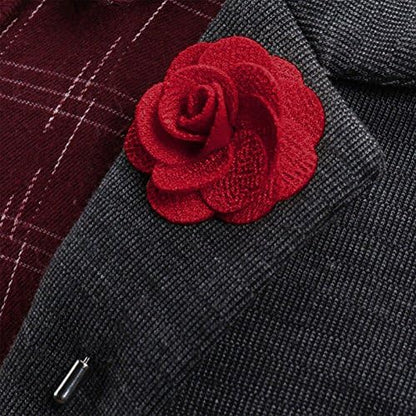 Gentleman's Essentials Premium Handmade Flower Lapel Pin Boutonniere