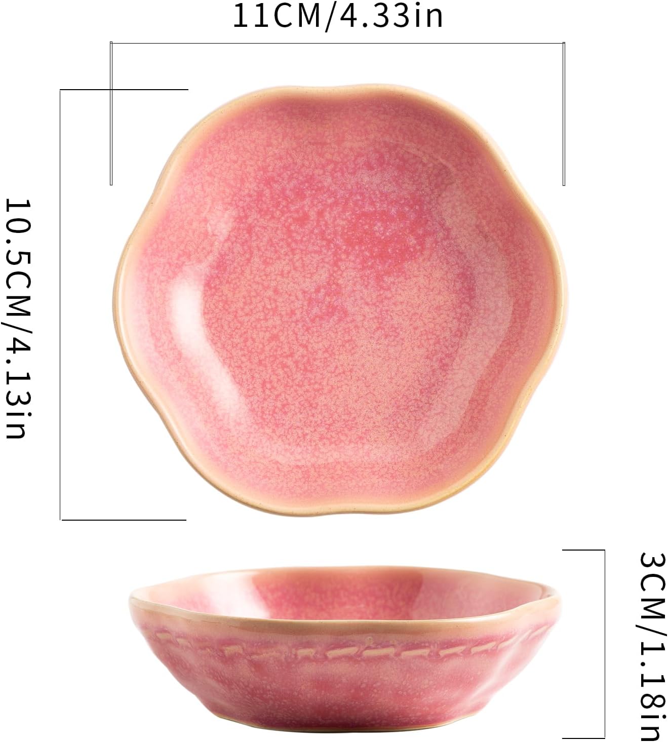 Ceramic Jewelry Tray, Ring Holder Floral Trinket Bowl for Women | Small catchall keeps rings, earrings, keys, and keepsakes visible on vanities or dressers, adding a giftable decor accent