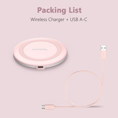 Wireless Charger,10W Max Wireless Charging Pad(No AC Adapter)