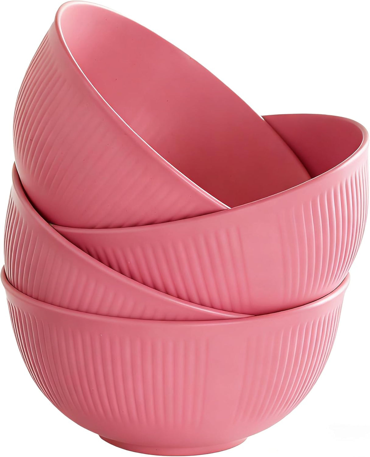 Set of 4 Unbreakable Cereal Bowls, Dishwasher Safe Reusable Dining Bowls