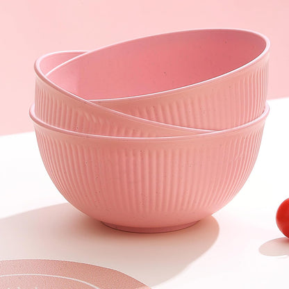 Set of 4 Unbreakable Cereal Bowls, Dishwasher Safe Reusable Dining Bowls