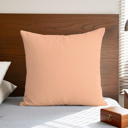 Peach Pink Watercolor Outdoor Pillowcase,Solid Color Throw Pillow Covers for Bedroom Sofa Living Room Camping 26 x 26 Inch