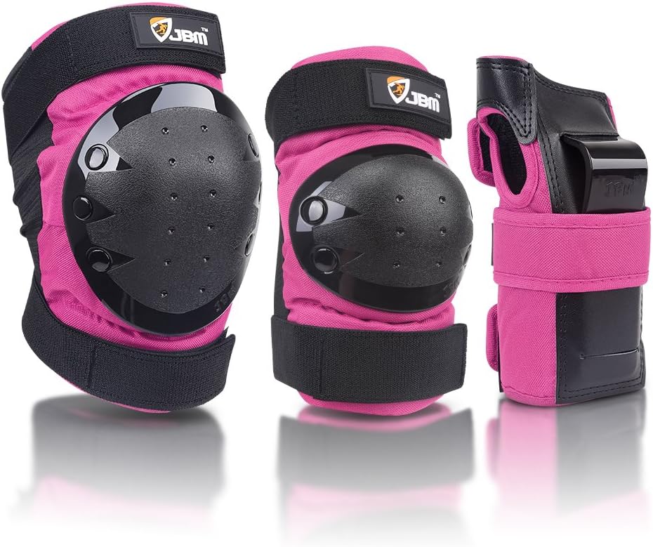 Adult & Kids Knee Pads Elbow Pads and Wrist Guards for Inline Skating, Roller Skating, Skateboarding, Scootering
