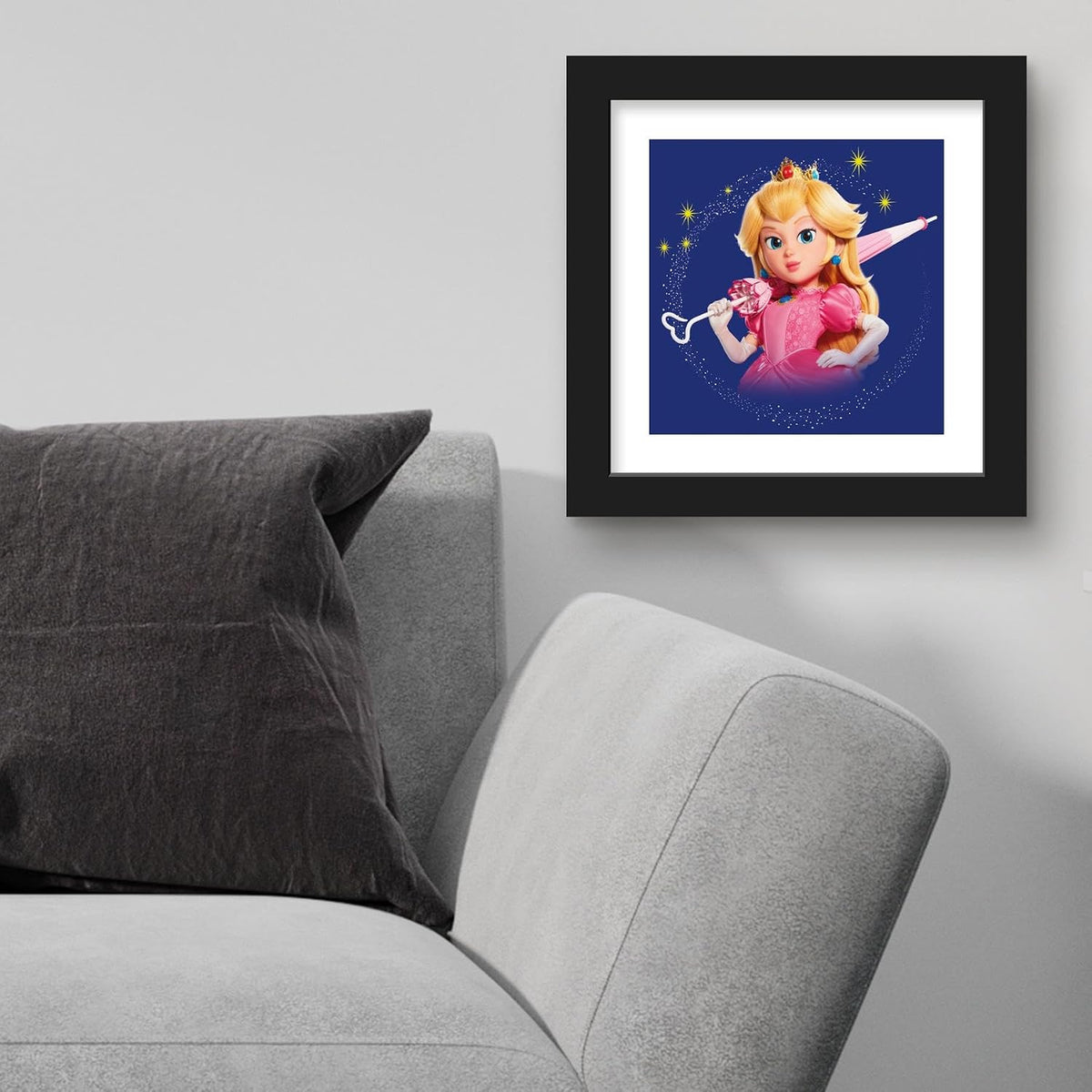 Gallery Pops® Nintendo The Super Mario Galaxy Movie (2026) - Princess Peach Wall Art Gallery Pops Wall Art, Black Framed Version